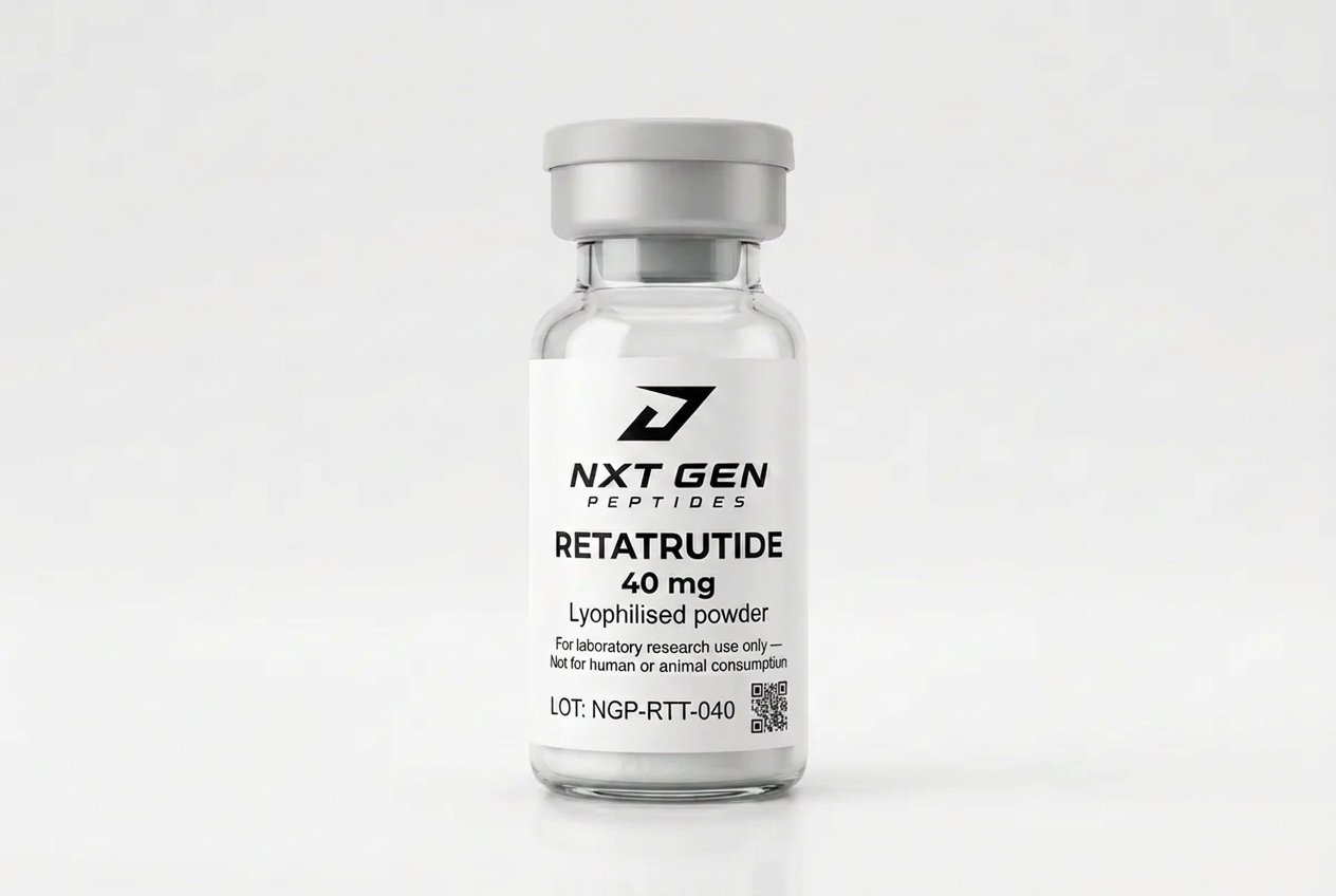 Retatrutide research compound label