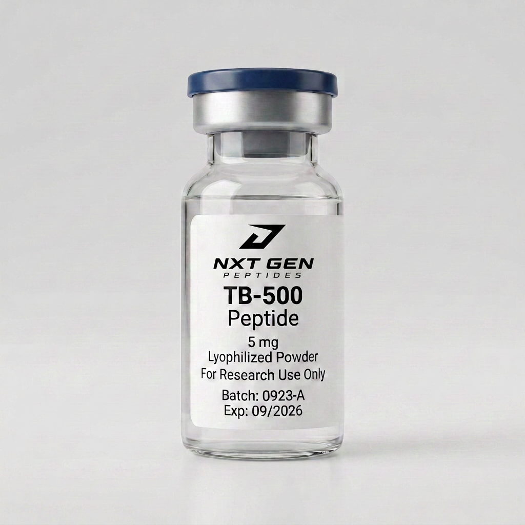 TB-500 research compound label