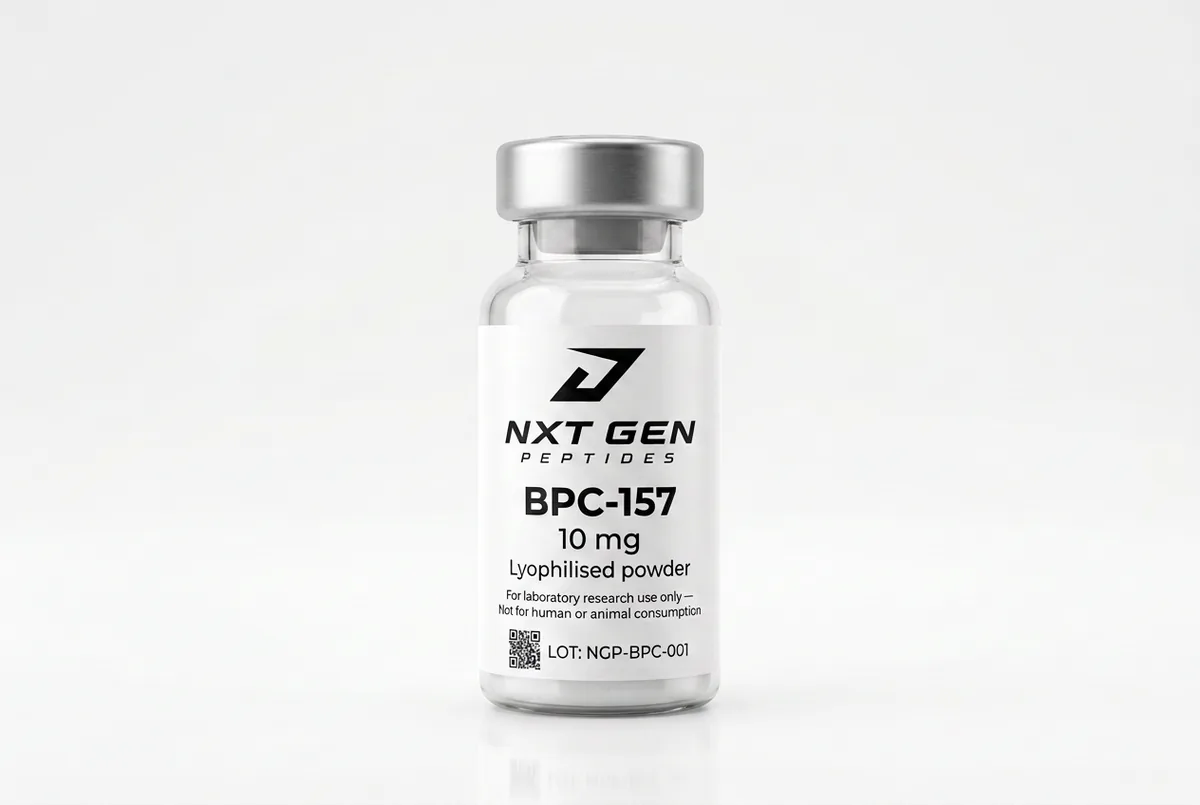 BPC-157 research compound label