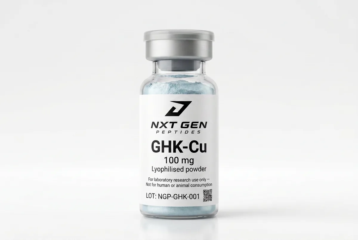 GHK-Cu research compound label