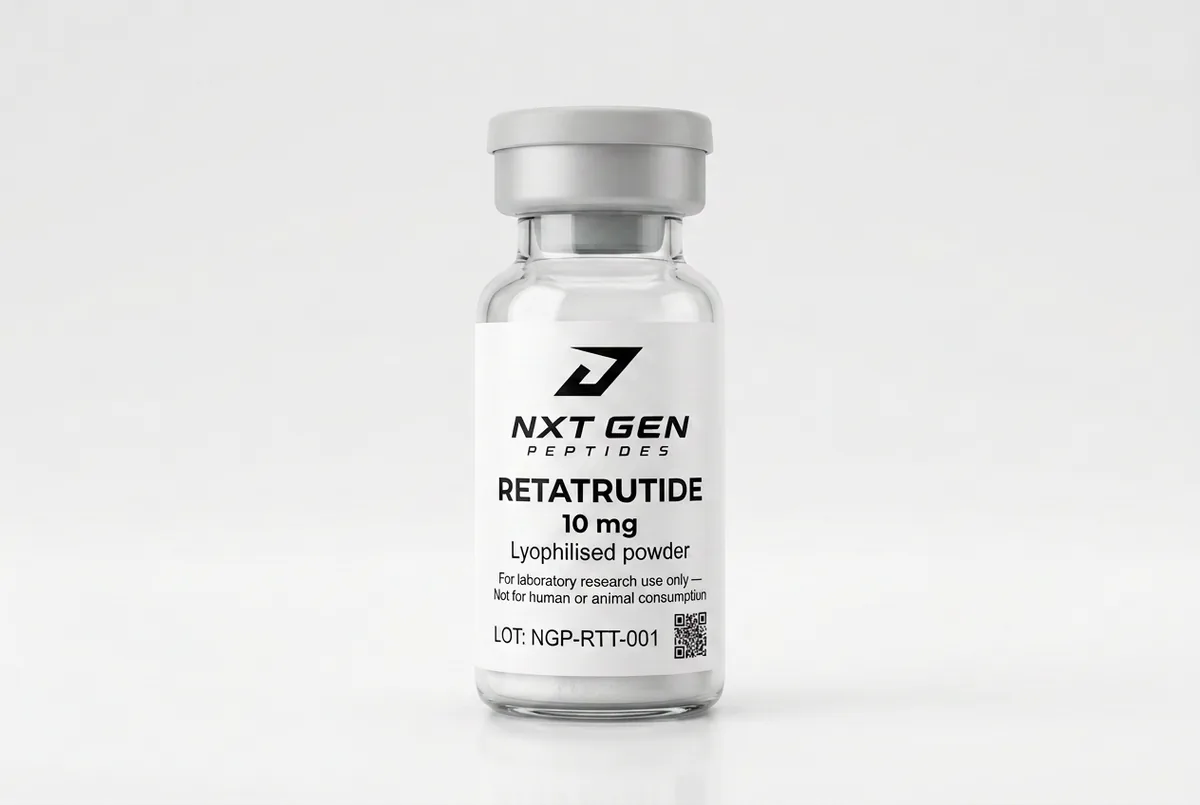 Retatrutide research compound label